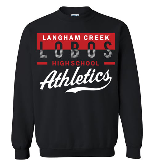 Langham Creek High School Lobos Black Sweatshirt 48