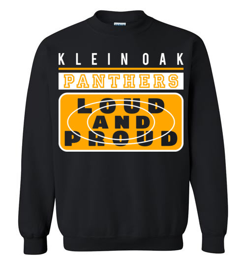 Klein Oak High School Panthers Black Sweatshirt 86