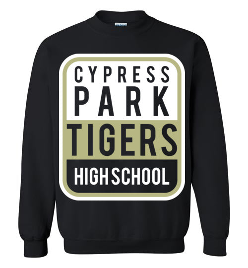 Cypress Park High School Tigers Black Sweatshirt 01