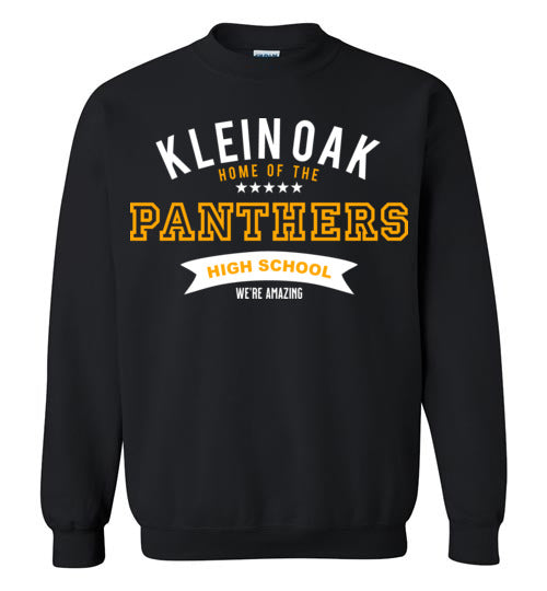 Klein Oak High School Panthers Black Sweatshirt 96