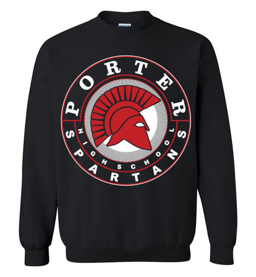 Porter High School Spartans Black Sweatshirt 02