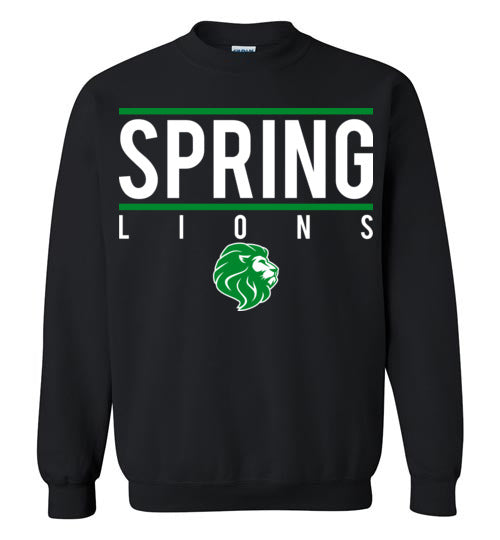 Spring High School Lions Black Sweatshirt 07