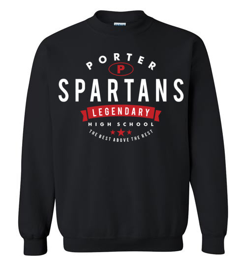Porter High School Spartans Black Sweatshirt 44