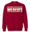 Cypress Woods High School Wildcats Deep Red Sweatshirt 25