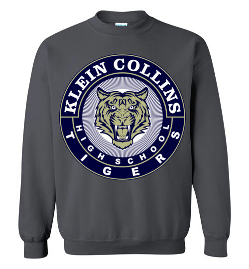 Klein Collins High School Tigers Charcoal Sweatshirt 02