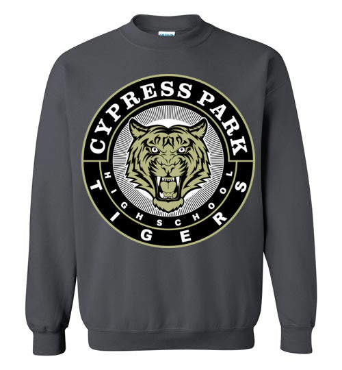 Cypress Park High School Tigers Charcoal Sweatshirt 02