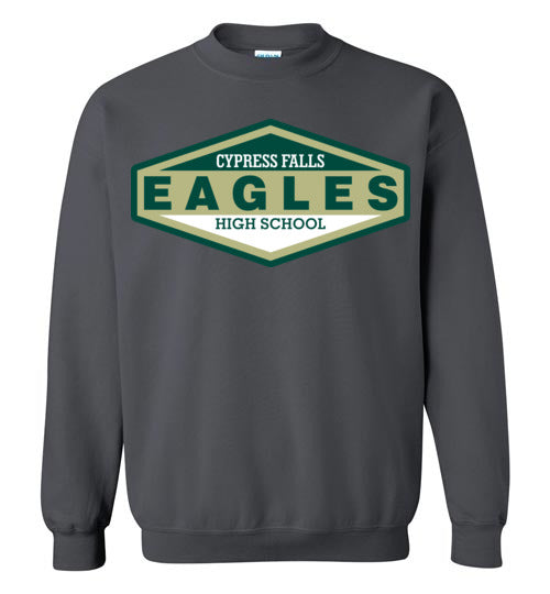 Cypress Falls High School Eagles Charcoal Sweatshirt 09