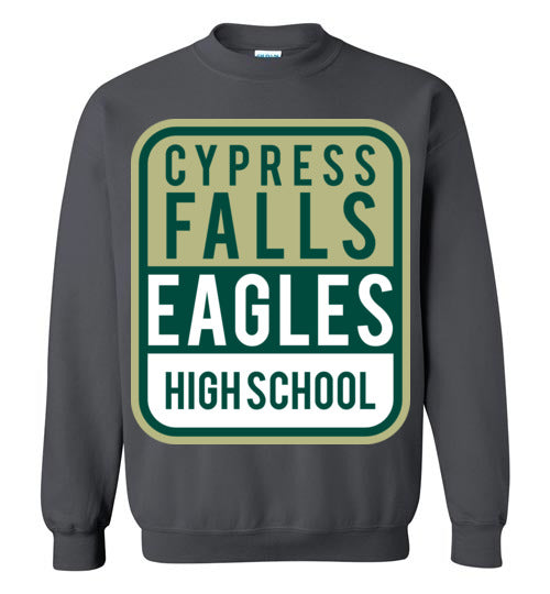 Cypress Falls High School Eagles Charcoal Sweatshirt 01