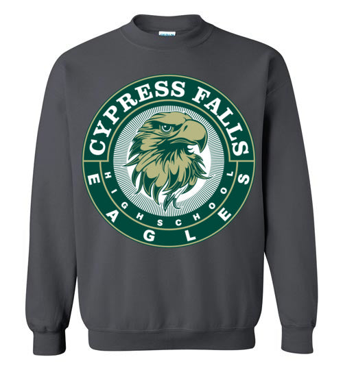 Cypress Falls High School Eagles Charcoal Sweatshirt 02