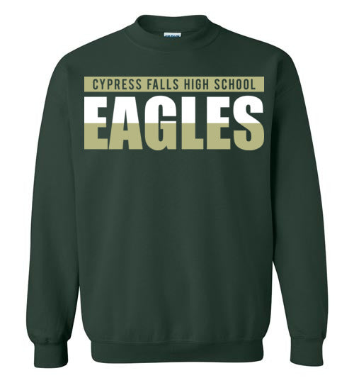 Cypress Falls High School Eagles Forest Green Sweatshirt 25