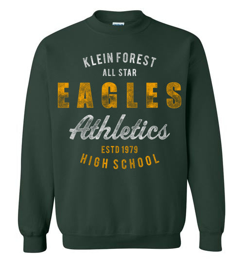 Klein Forest High School Golden Eagles Forest Green Sweatshirt 34