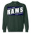 Cypress Ridge High School Rams Forest Green  Sweatshirt 84