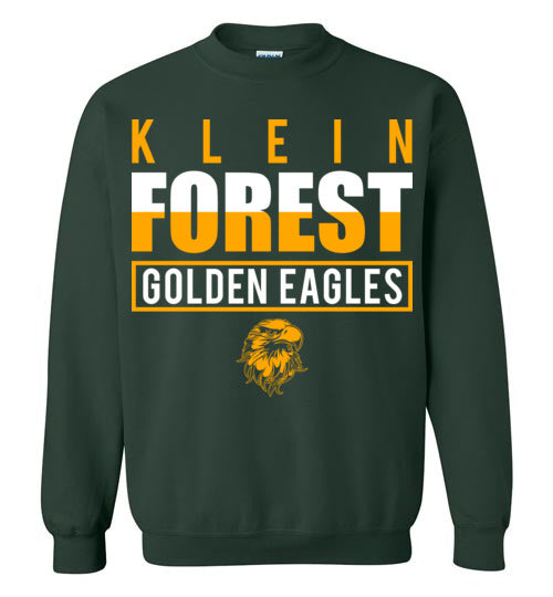 Klein Forest High School Golden Eagles Forest Green Sweatshirt 29