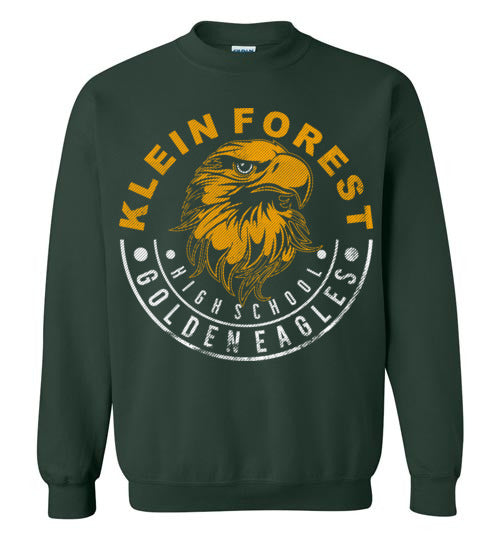 Klein Forest High School Golden Eagles Forest Green Sweatshirt 19
