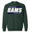 Cypress Ridge High School Rams Forest Green  Sweatshirt 72