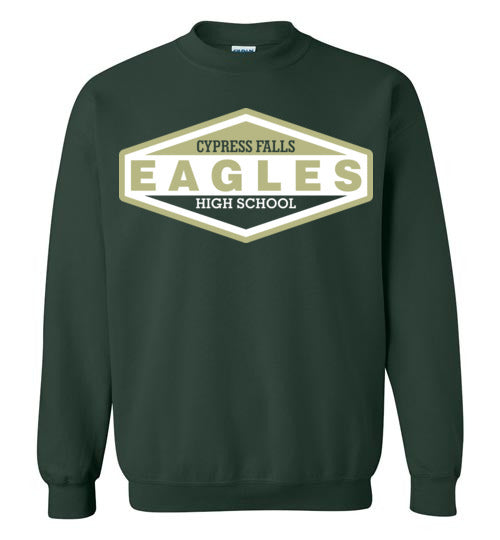 Cypress Falls High School Eagles Forest Green Sweatshirt 09