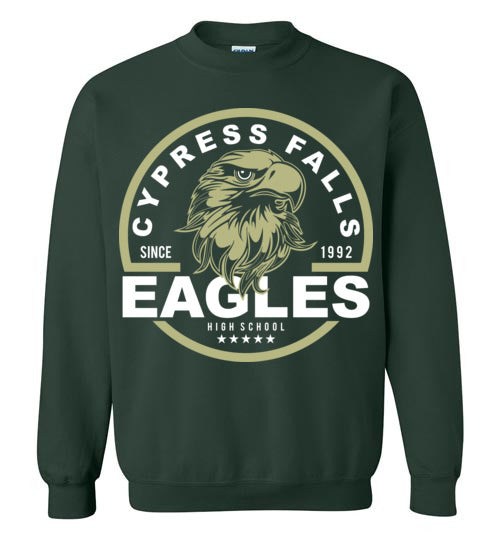 Cypress Falls High School Eagles Forest Green Sweatshirt 04