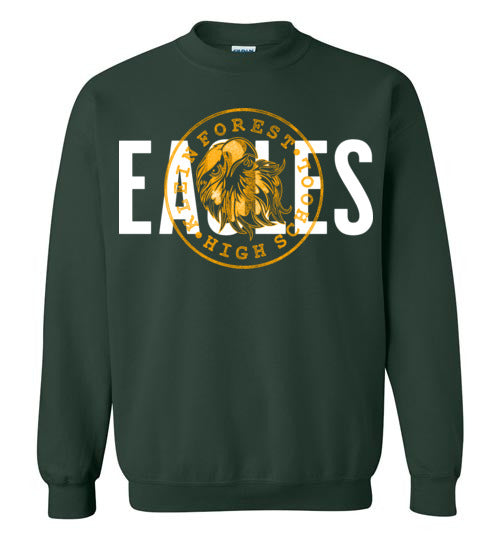 Klein Forest High School Golden Eagles Forest Green Sweatshirt 88
