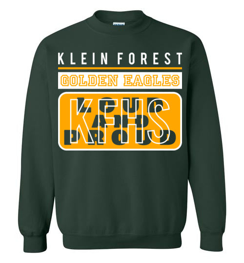 Klein Forest High School Golden Eagles Forest Green Sweatshirt 86