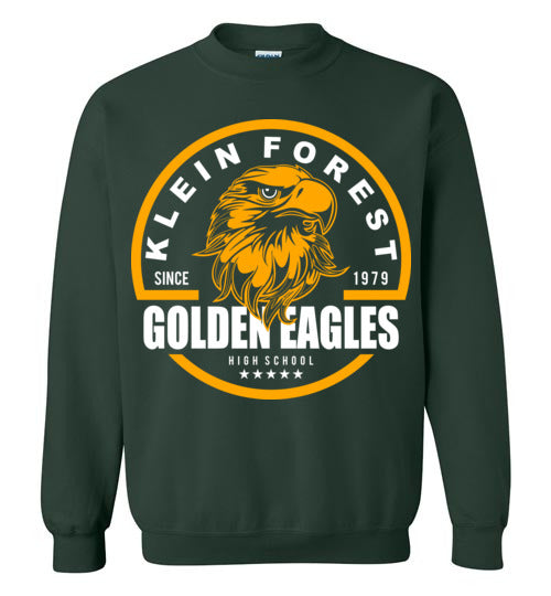 Klein Forest Golden Eagles Forest Green Sweatshirt - Design 04