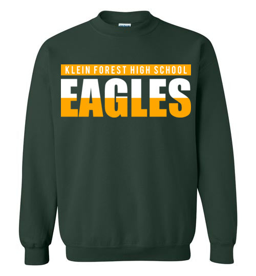 Klein Forest High School Golden Eagles Forest Green Sweatshirt 25
