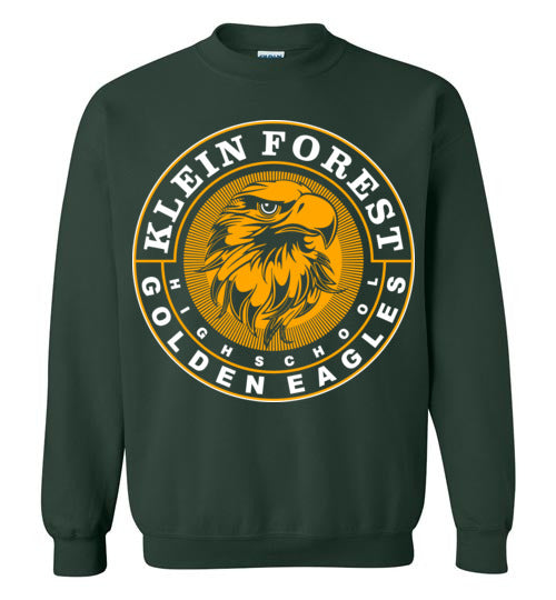 Klein Forest Golden Eagles Forest Green Sweatshirt - Design 02