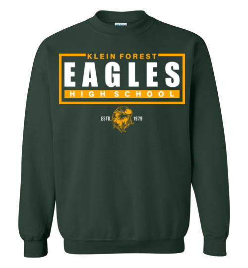 Klein Forest High School Golden Eagles Forest Green Sweatshirt 49