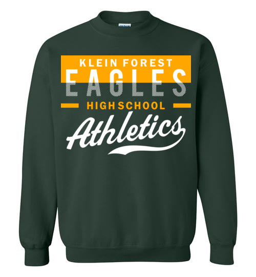 Klein Forest High School Golden Eagles Forest Green Sweatshirt 48