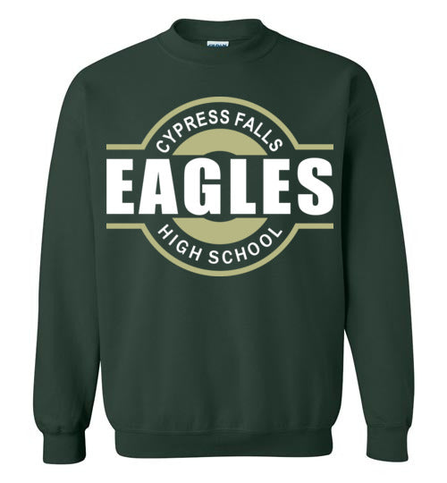 Cypress Falls High School Eagles Forest Green Sweatshirt 11