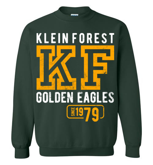 Klein Forest Golden Eagles Forest Green Sweatshirt - Design 08