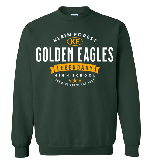 Klein Forest High School Golden Eagles Forest Green Sweatshirt 44