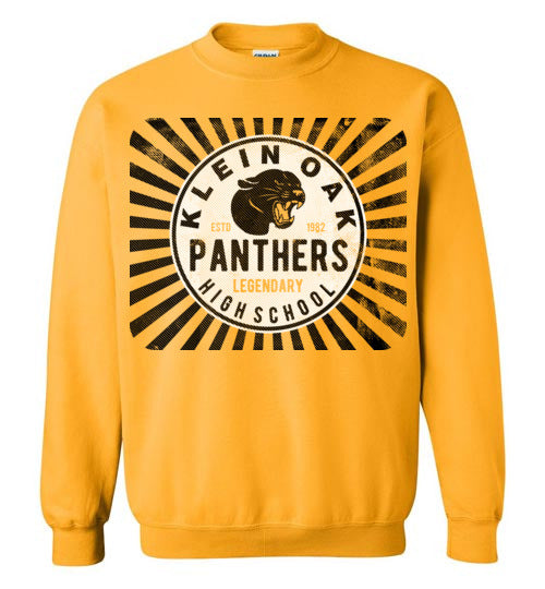 Klein Oak High School Panthers Gold Sweatshirt 68