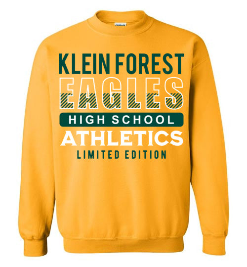 Klein Forest High School Golden Eagles Gold Sweatshirt 90