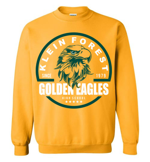 Klein Forest Golden Eagles Gold Sweatshirt - Design 04