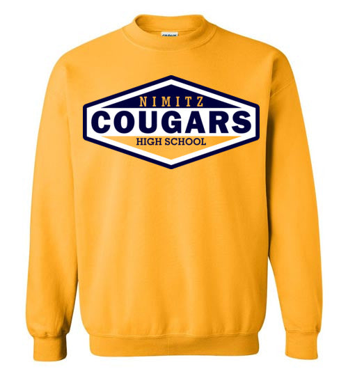Nimitz High School Cougars Gold Hoodie 09
