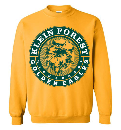 Klein Forest Golden Eagles Gold Sweatshirt - Design 02