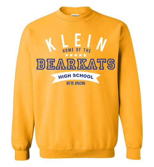 Klein High School Bearkats Gold Sweatshirt 96