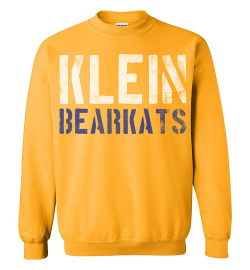 Klein Bearkats - Design 17 - Gold Sweatshirt