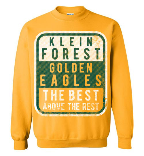 Klein Forest Golden Eagles Gold Sweatshirt - Design 01