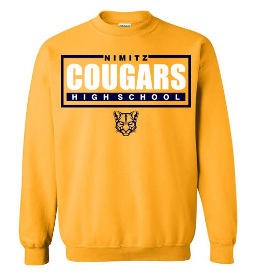 Nimitz High School Cougars Gold Sweatshirt 49