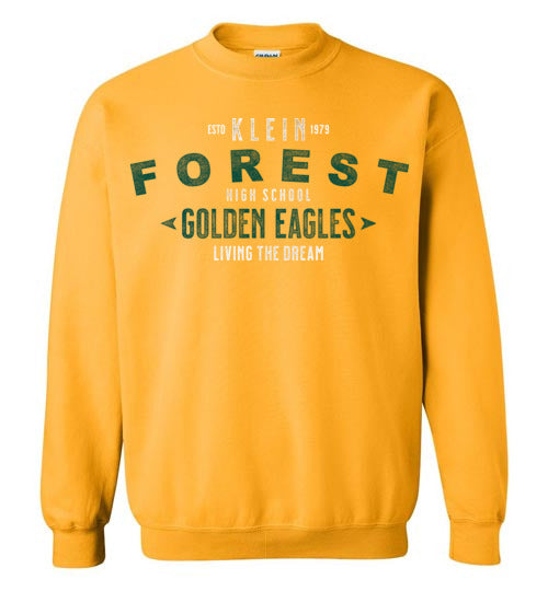 Klein Forest High School Golden Eagles Gold Sweatshirt 42
