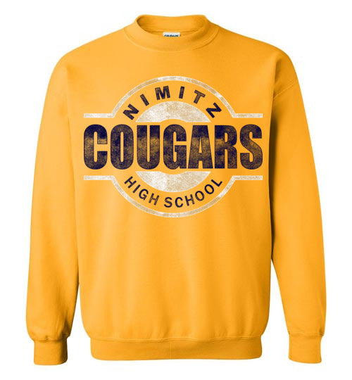 Nimitz High School Cougars Gold Sweatshirt 11