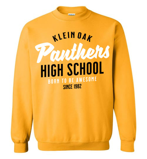 Klein Oak Panthers - Design 74 - Gold Sweatshirt