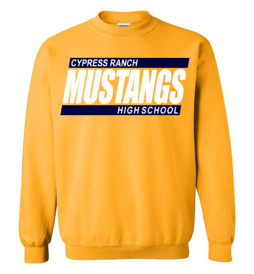 Cypress Ranch High School Mustangs Gold Sweatshirt 72