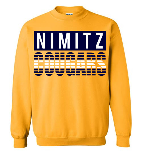 Nimitz High School Cougars Gold Sweatshirt 35