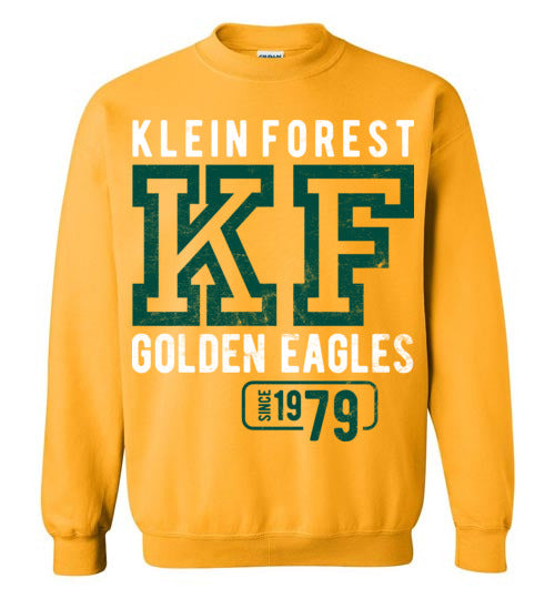 Klein Forest Golden Eagles Gold Sweatshirt - Design 08