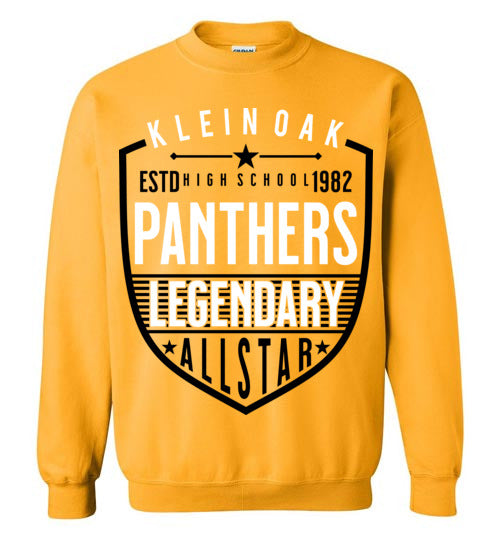 Klein Oak High School Panthers Gold Sweatshirt 62
