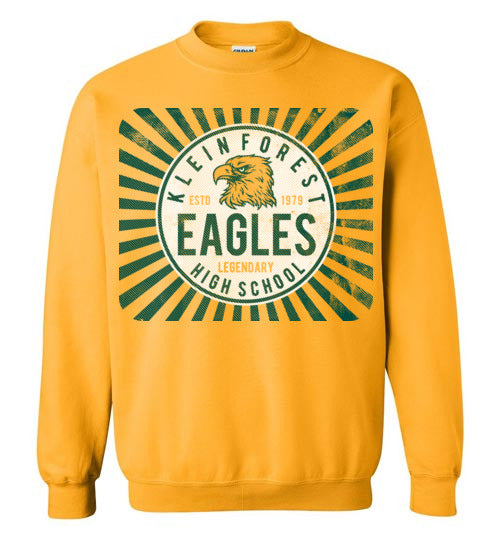 Klein Forest High School Golden Eagles Gold Sweatshirt 68