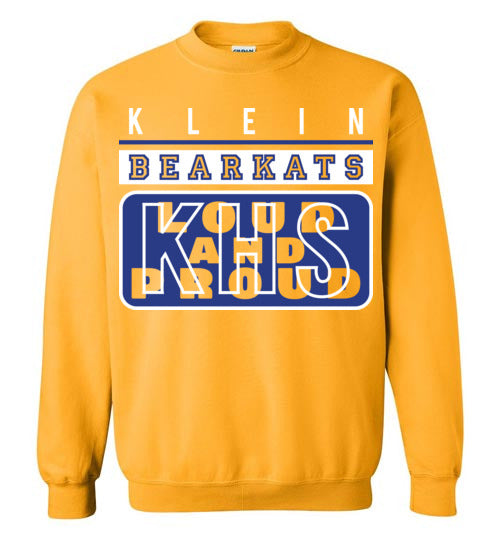 Klein High School Bearkats Gold Sweatshirt 86