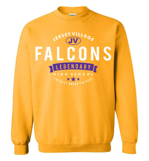 Jersey Village High School Falcons Gold Sweatshirt 44